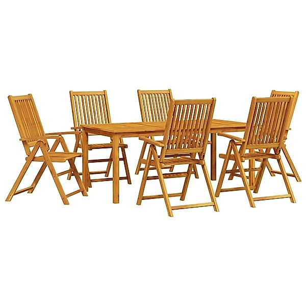 vidaXL 7-Tlg Garten-Essgruppe Massivholz Akazie Klappbar 3375621 günstig online kaufen