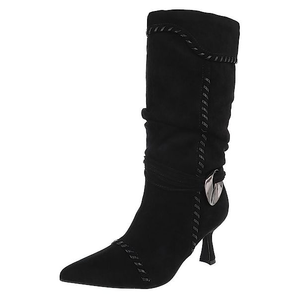 Ital-Design Elegante Stiefel mit spitzer Zehenform günstig online kaufen