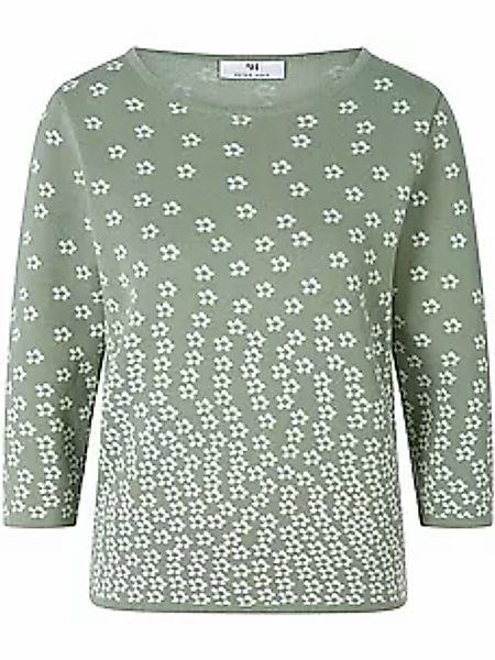 Rundhals-Pullover 3/4-Arm Peter Hahn grün günstig online kaufen