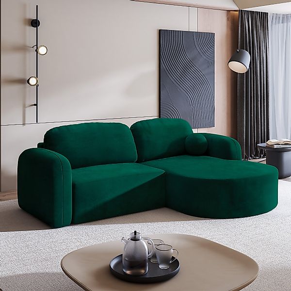 Masseno Ecksofa AMILIA mit Schlaffunktion L-Form, günstig online kaufen