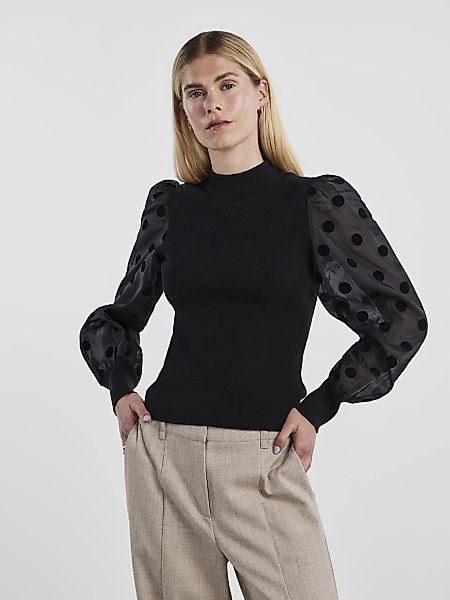 Y.A.S Rundhalspullover YASDOTME LS KNIT PULLOVER günstig online kaufen
