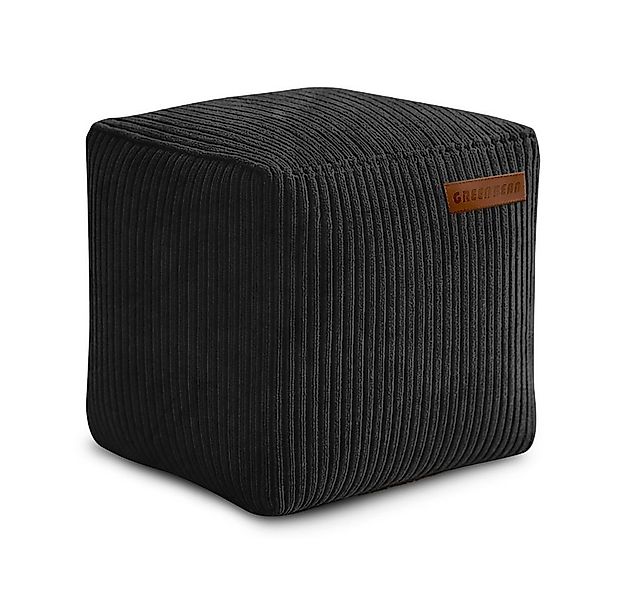 Green Bean Pouf Cube Cord (Indoor Sitzhocker Sitzkissen Fußhocker Relax-Ses günstig online kaufen