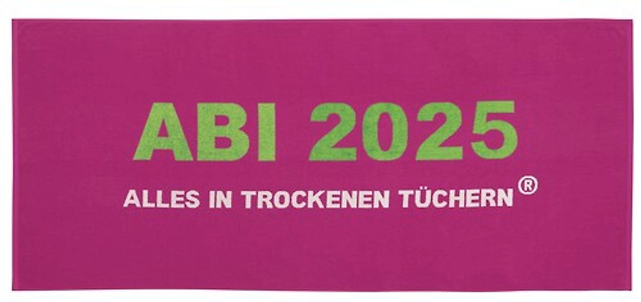 Egeria Strandtuch »ABI 2025«, (1 St.), 75x180 cm, "ABI 2025-Alles in trocke günstig online kaufen