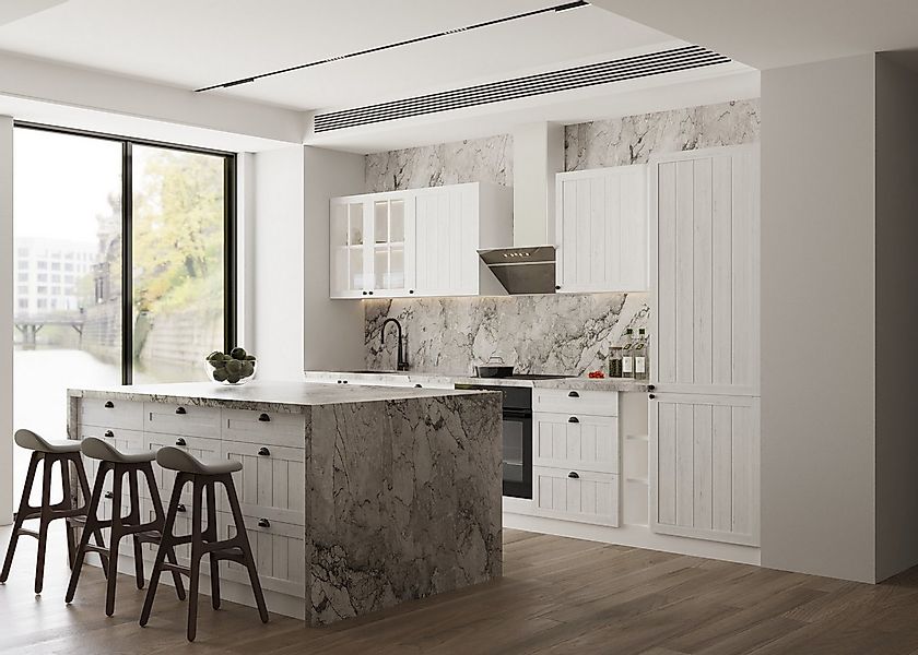 ROYAL24_MARKT Küchenzeile K27-G340 - Provence - Luxuriöse Eleganz und raffi günstig online kaufen