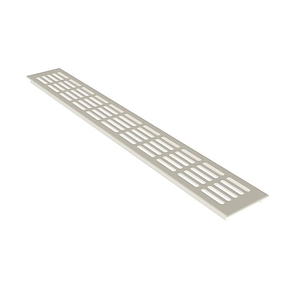 MS Beschläge Lüftungsgitter 80x400mm Weiß RAL9010 Türbelüftung Alu günstig online kaufen