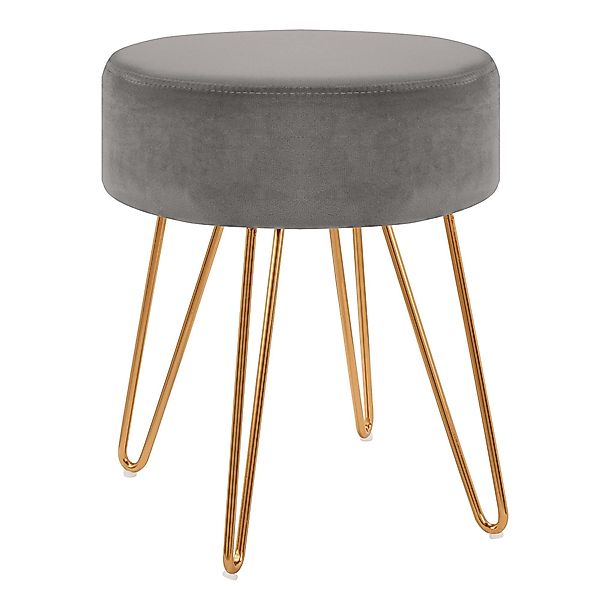 Duhome Hocker, Sitzhocker Rund Hocker Samt günstig online kaufen