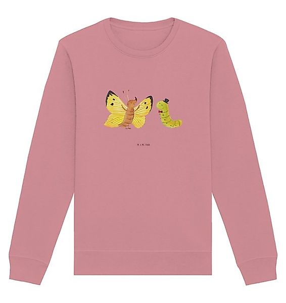 Mr. & Mrs. Panda Longpullover Größe M Raupe Schmetterling - Canyon Pink - G günstig online kaufen