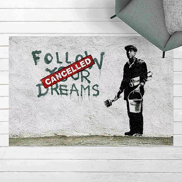 Vinyl-Teppich Follow Your Dreams - Brandalised ft. Graffiti by Banksy günstig online kaufen