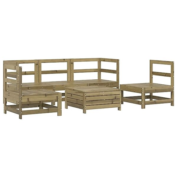 vidaXL 6-Tlg Garten-Sofagarnitur Kiefernholz Imprägniert 3250723 günstig online kaufen