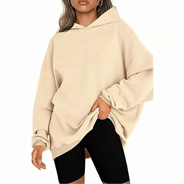 Opspring Kapuzenpullover Damen Oversized Hoodies Sweatshirts Langarm Einfar günstig online kaufen