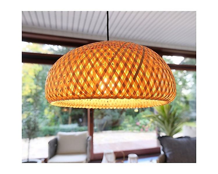 BOURGH Lampenschirm GROSSETO Hängeleuchte / Bambus Lampe Ø35cm - Pendelleuc günstig online kaufen