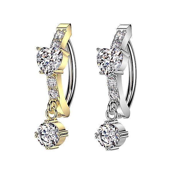 Taffstyle Bauchnabelpiercing Bauchnabelpiercing Implantatqualität Kristall günstig online kaufen