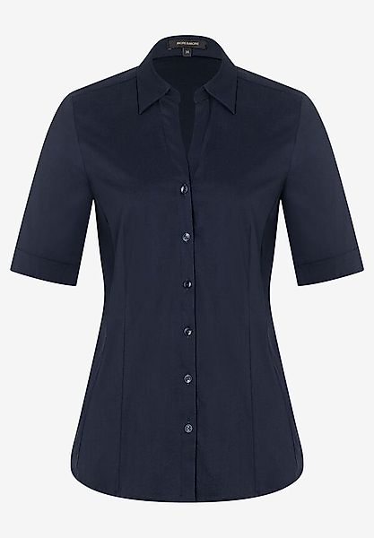 Baumwoll/Stretch Bluse, marine günstig online kaufen