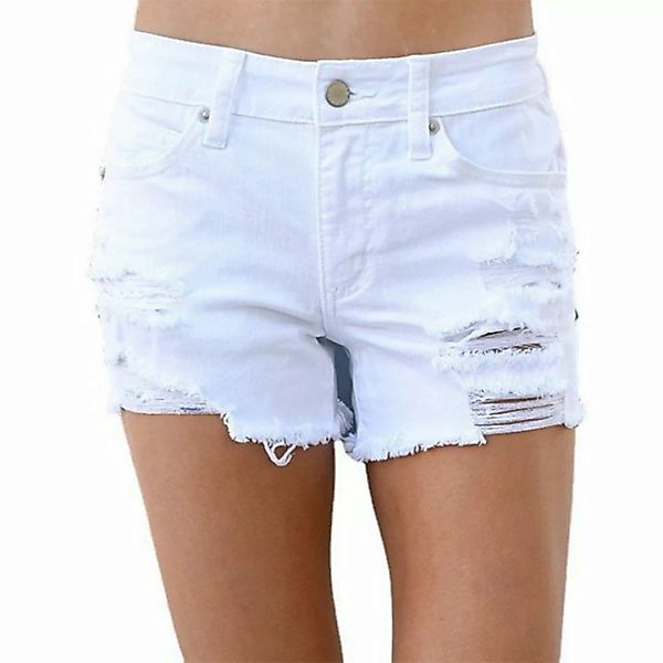 KIKI Jeansleggings Raglan-Shorts High Waist Whiskered Washed Jeans günstig online kaufen