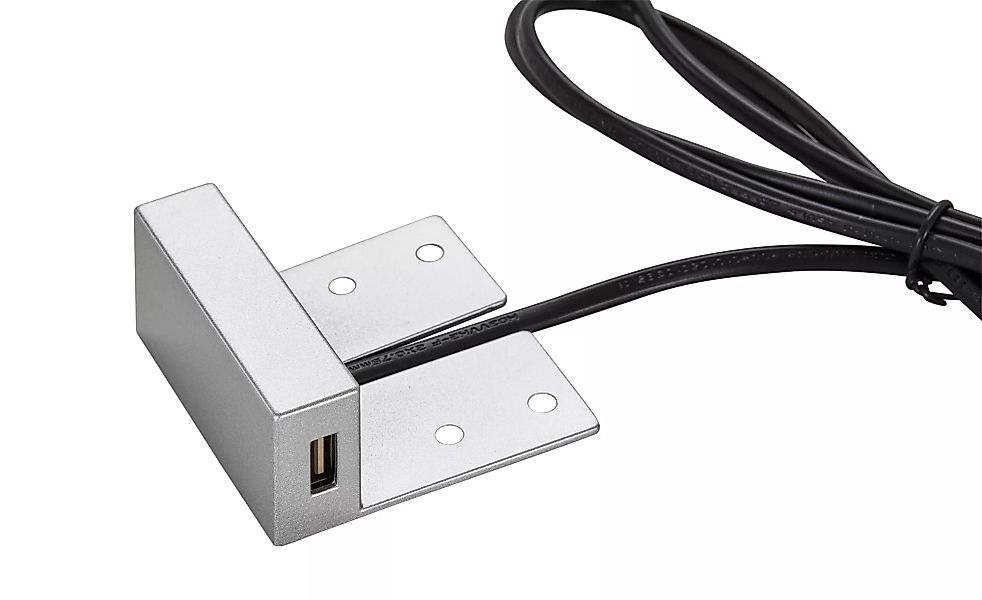 Boxi 2er Universal-Doppel-USB-Set  Boxi ¦ silber Lampen & Leuchten > Möbell günstig online kaufen