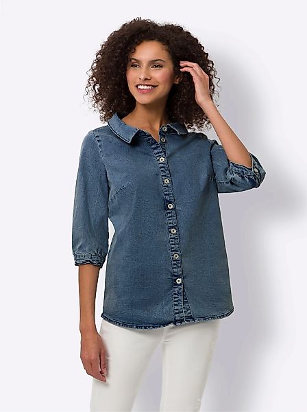 LINEA TESINI by heine Jeansbluse günstig online kaufen