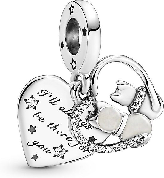 Pandora Kettenanhänger Pandora Katzen & Herz Charm-Anhänger 799546C01 Anhän günstig online kaufen