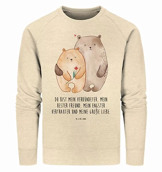 Mr. & Mrs. Panda Longpullover Größe L Bären Liebe - Natural Raw - Geschenk, günstig online kaufen