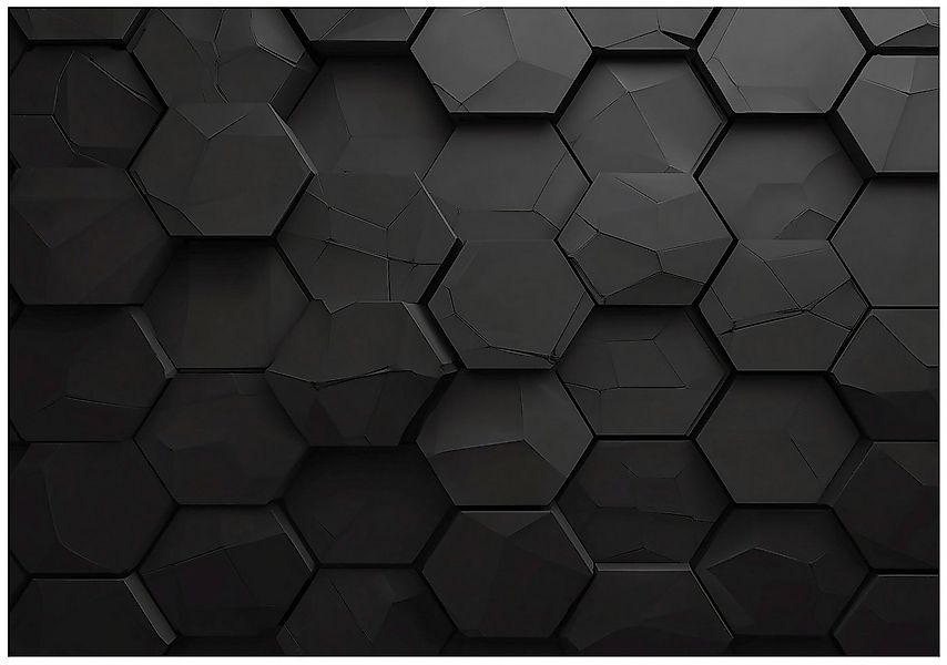 Wallarena Fototapete Kinderzimmer Junge Hexagon 3D Gaming Kinder Vlies Tape günstig online kaufen