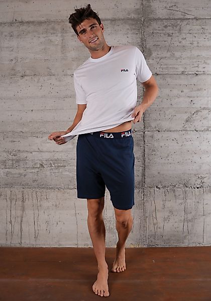 Fila Shorty "MAN JERSEY PYJAMAS", (2 tlg.), Hose mit elastischem Logobund u günstig online kaufen