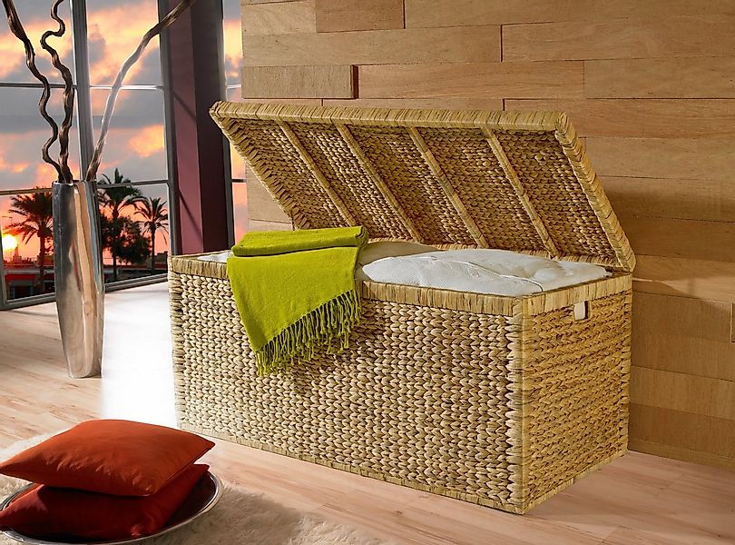 ARTRA Truhe ARTRA XXL große Truhe Geflecht 110 cm, natur Aufbewahrungstruhe günstig online kaufen