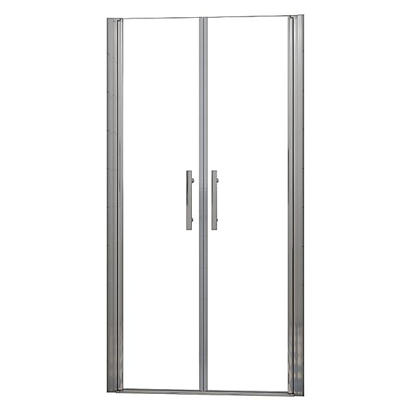 AICA 75x195cm Duschkabine Doppeltür Duschabtrennung Nischentür 6mm ESG Nano günstig online kaufen