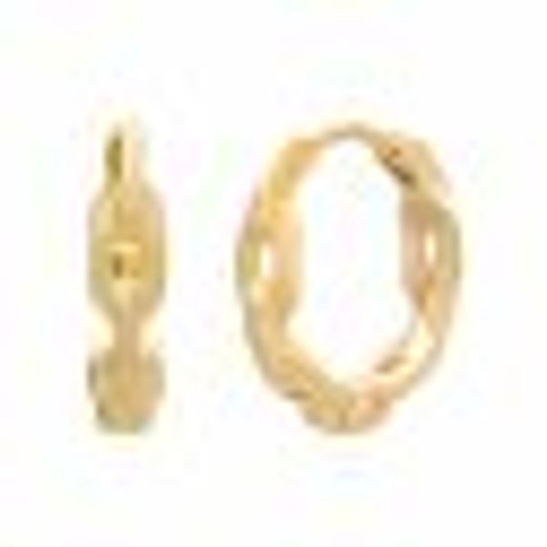 Creole 925 Sterling Silber gelb vergoldet Kettendesign günstig online kaufen