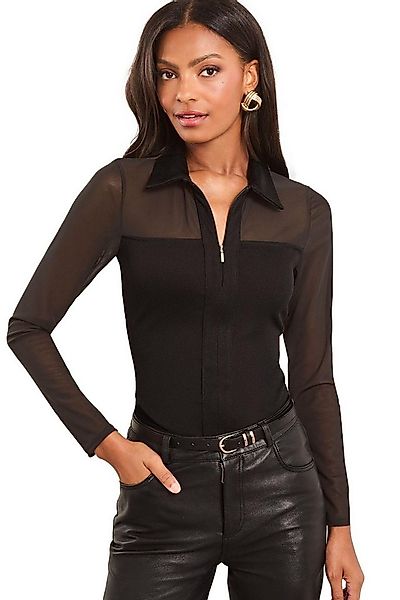 LIPSY Hemdbluse Lipsy Jersey-Shirt mit RV und Mesh, Regular (1-tlg) günstig online kaufen