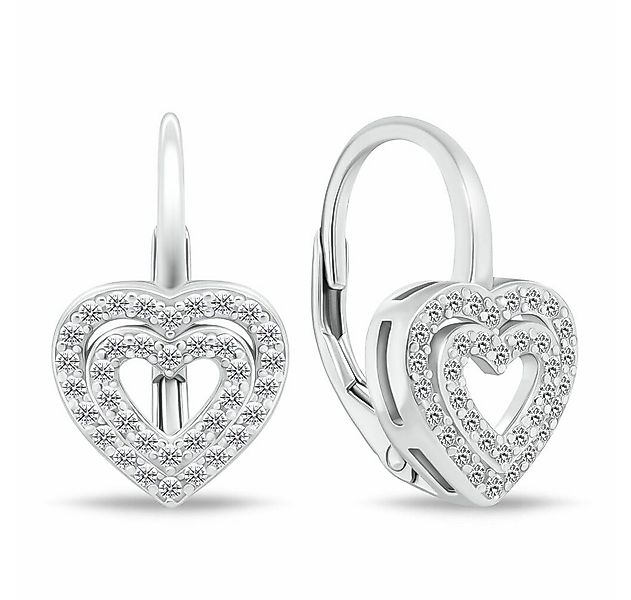 Brilio Silver Ohrring-Set Bezaubernde silberne Herz-Ohrringe EA111W günstig online kaufen