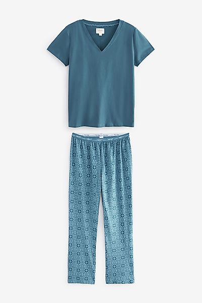 Next Pyjama Kurzärmeliger Baumwoll-Pyjama (2 tlg) günstig online kaufen