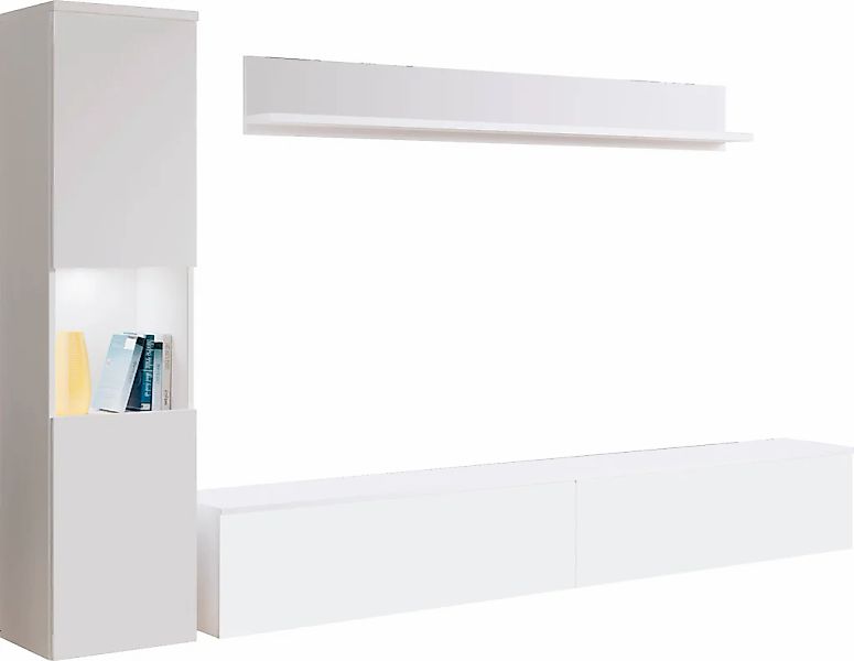 INOSIGN Wohnwand "PARIS, Vitrine Türanschlag links/rechts wechselbar", (Kom günstig online kaufen