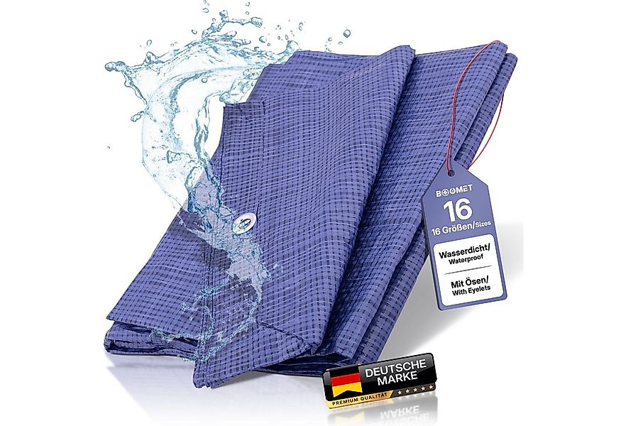 BOOMET Schutzplane Abdeckplane blau (1-St., 2x3m), mit Ösen wasserdicht Gar günstig online kaufen