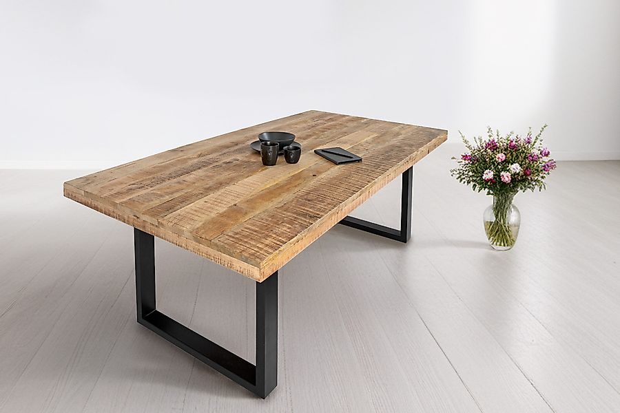 Trelevo® Esstisch Rio, Esstisch 280x100cm Mangoholz günstig online kaufen