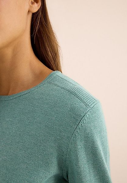 CECIL Strickpullover mit feinem Detail an der Schulter und Viskose-Anteil günstig online kaufen