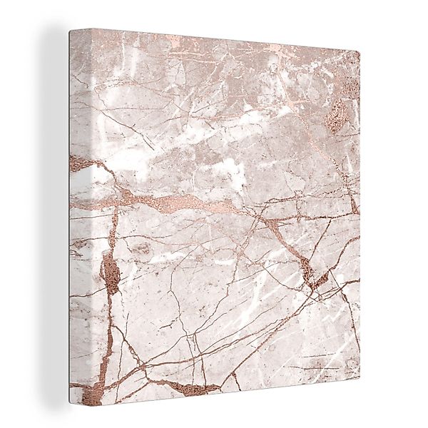 OneMillionCanvasses® Leinwandbild Marmor - Altrosa - günstig online kaufen