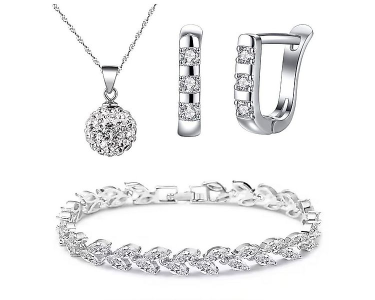 Kim Johanson Schmuckset Lana (Set, 3-tlg), mit Zirkonia, aus 925 Silber und günstig online kaufen