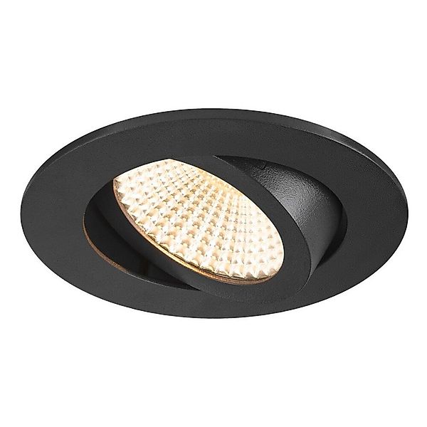 LED Deckeneinbauleuchte New Tria in Schwarz 8,6W 540lm 60° 82mm rund günstig online kaufen