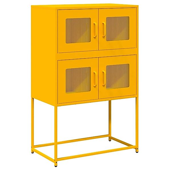 vidaXL Highboard Senfgelb 68x39x107 cm Stahl 853347 günstig online kaufen