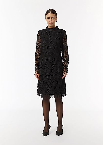 comma Minikleid Edles Spitzenkleid mit Stehkragen günstig online kaufen