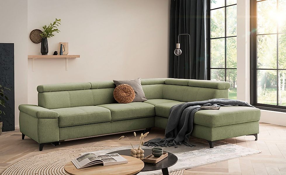XDREAM Ecksofa Samos, mit Schlaffunktion, Bettkasten günstig online kaufen