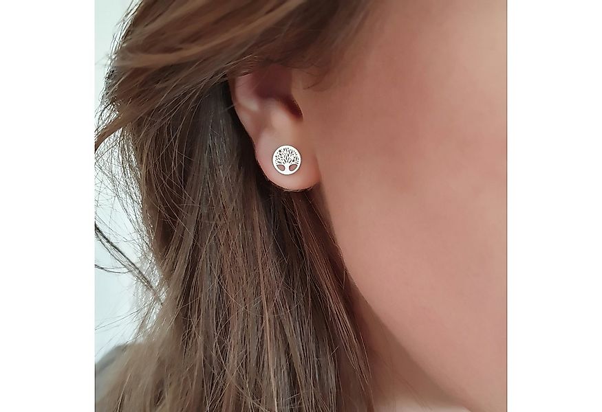 SCHOSCHON Paar Ohrstecker Lebensbaum Ohrstecker 925 Silber, Baum des Lebens günstig online kaufen