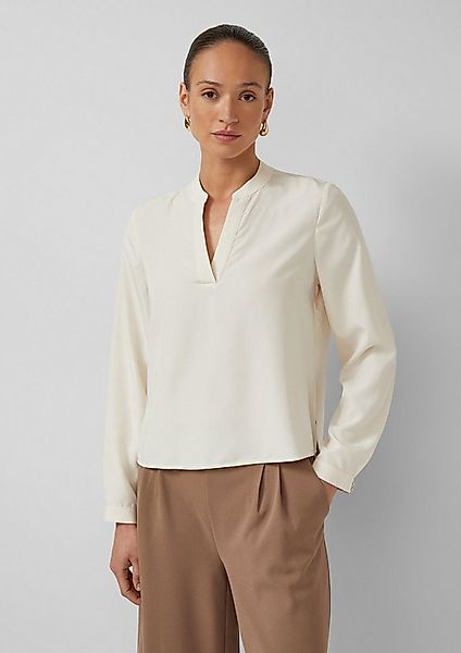 s.Oliver Langarmbluse Bluse Modal-Bluse mit Tunika-Ausschnitt günstig online kaufen