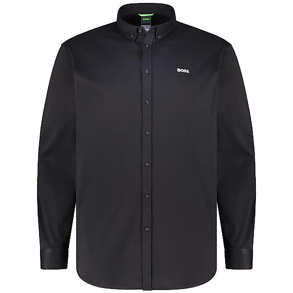 BOSS Freizeithemd aus "Dynamic Jersey" Farbe schwarz Größe: 6XL günstig online kaufen