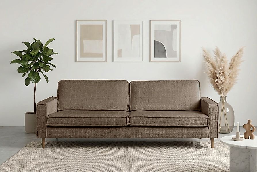 Home affaire 3-Sitzer "Pinto Skandi,Maxi-Ausführung, 236 cm, Chenille, Stru günstig online kaufen