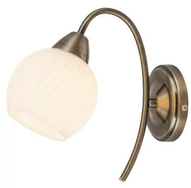 Wandlampe Metall blendarm E14 Jugendstil in Bronze günstig online kaufen