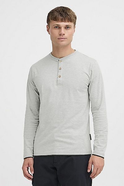 Indicode Rundhalsshirt IDGifford Longsleeve mit Knopfleiste günstig online kaufen