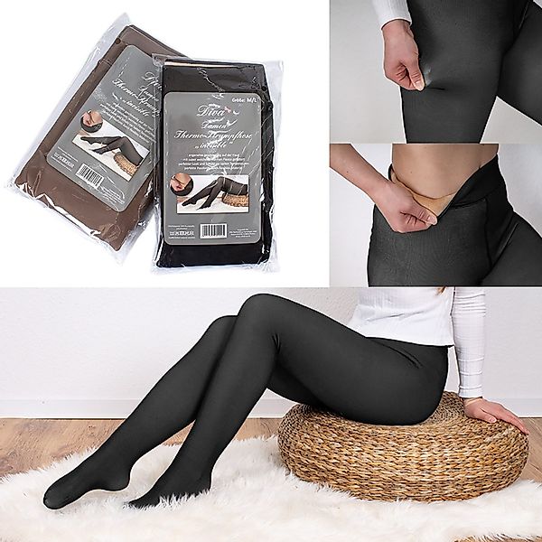 Mojawo Feinstrumpfleggings Da Thermostrumpfhose Strumpfhose Warm günstig online kaufen