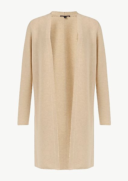 comma Strickjacke Langer Cardigan mit Rippstruktur günstig online kaufen