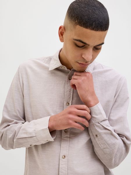 Jack & Jones Langarmhemd "JJESUMMER SHIRT LS SN" mit Hemdkragen günstig online kaufen