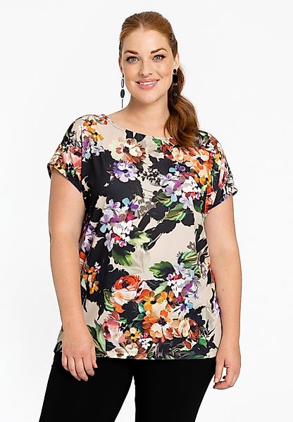 YOEK Tunika Damen Tunika mit Blumenmuster günstig online kaufen